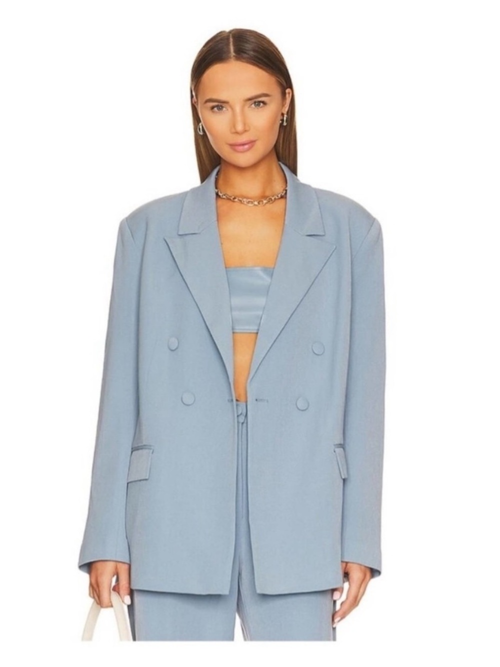 WEWOREWHAT ✨ Storm Blue Oversized Blazer Size Medium $168